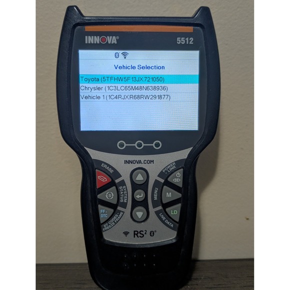 Innova Other - Innova 5512 Scan Tool Car Diagnostic OBD2 Black Good Bluetooth RS2 Reader